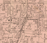 1874 Map of Randolph Township Portage County Ohio