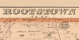 1874 Map of Rootstown Township Portage County Ohio