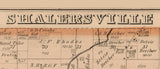 1874 Map of Shalersville Township Portage County Ohio