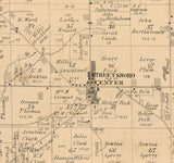 1874 Map of Streetsboro Township Portage County Ohio