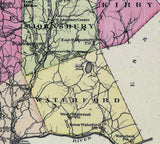 1876 Map of Caledonia County Vermont
