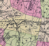 1876 Map of Grand Isle and Franklin County Vermont