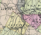 1876 Map of Orleans County Vermont