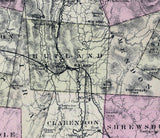 1876 Map of Rutland County Vermont