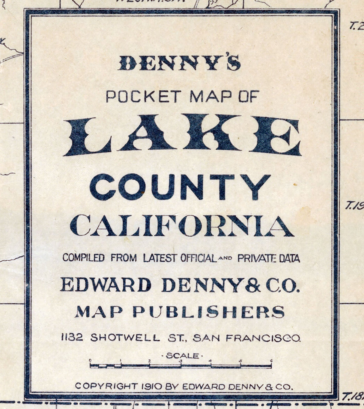 1910 Map of Lake County California