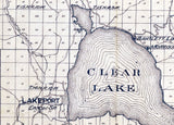 1910 Map of Lake County California