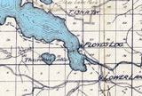 1910 Map Clear Lake California