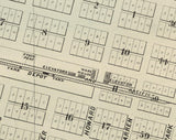 1885 Map of Durant Cedar County Iowa
