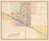 1885 Map of Louden Cedar County Iowa