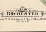1885 Map of Rochester Township Cedar County Iowa