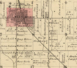 1885 Map of Springdale Township Cedar County Iowa