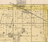 1885 Map of Springfield Township Cedar County Iowa