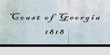 1818 Map of the Coast of Georgia