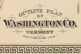 1876 Map of Washington County Vermont