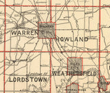 1899 Map of Trumbull County Ohio