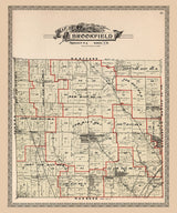 1899 Map of Brookfield Township Trumbull County Ohio