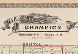 1899 Map of Champion Township Trumbull County Ohio