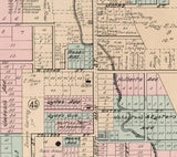1899 Map of Hubbard Village Trumbull County Ohio