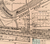 1899 Map of Leavittsburg Trumbull County Ohio