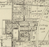 1899 Map of Mineral Ridge Village Trumbull County Ohio