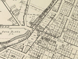 1899 Map of Newton Falls Village Trumbull County Ohio