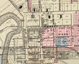 1899 Map of Warren Trumbull County Ohio