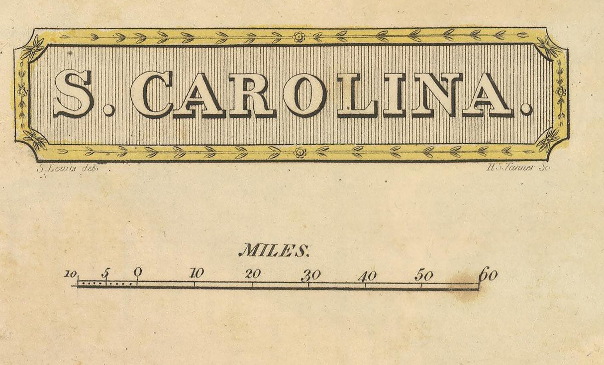 1816 Map of South Carolina
