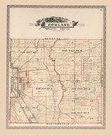 1899 Map of Howland Township Trumbull County Ohio