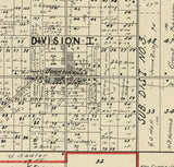 1899 Map of Johnston Township Trumbull County Ohio