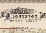 1899 Map of Johnston Township Trumbull County Ohio