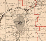 1899 Map of Kinsman Township Trumbull County Ohio