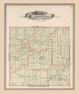 1899 Map of Lordstown Township Trumbull County Ohio