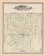 1899 Map of Mesopotamia Township Trumbull County Ohio