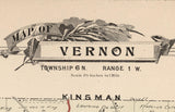 1899 Map of Vernon Township Trumbull County Ohio