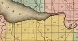 1829 Map of Chautauque Lake New York