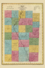 1829 Map of Allegany County New York