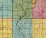1829 Map of Allegany County New York