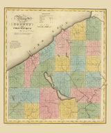 1829 Map of Chautauque County New York