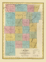 1829 Map of Genesee County New York
