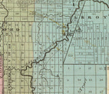 1829 Map of Genesee County New York
