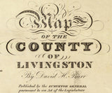 1829 Map of Livingston County New York