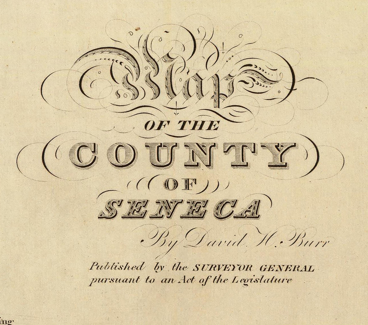 1829 Map of Seneca County New York