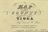 1829 Map of Tioga County New York