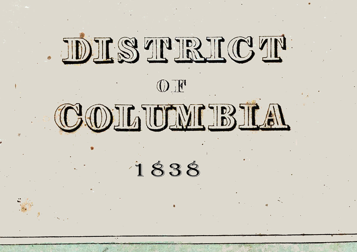 1838 Map of Washington DC