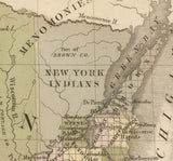 1848 Map of Wisconsin and Iowa