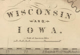 1848 Map of Wisconsin and Iowa