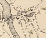1876 Town Map of Vergennes Addison County Vermont