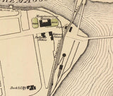 1876 Town Map of Newport Vermont Lake Memphremagog