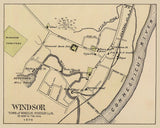 1876 Town Map of Windsor Vermont