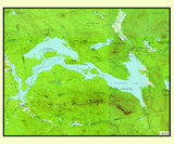 1962 Map of Flagstaff Lake Maine